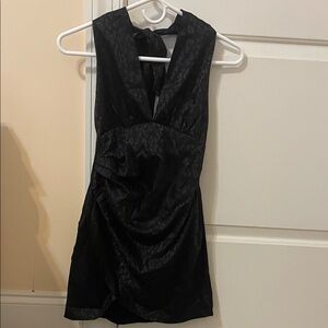 Chic Black Backless Dress